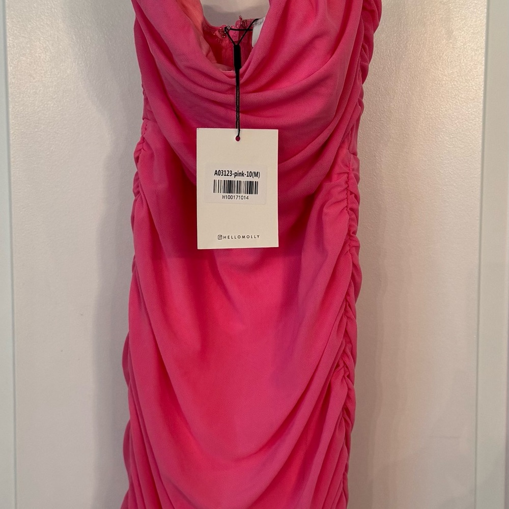 Hello Molly Pink Bodycon Mini Dress